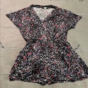 Simply Styled wrap front stretch romper new